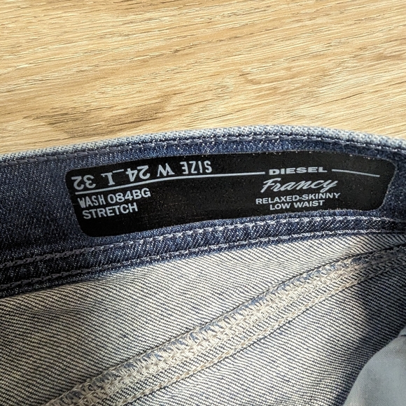 Amazing condition, Diesel Francy, destroyed slim boyfriend, 24x32 - Picture 6 of 8